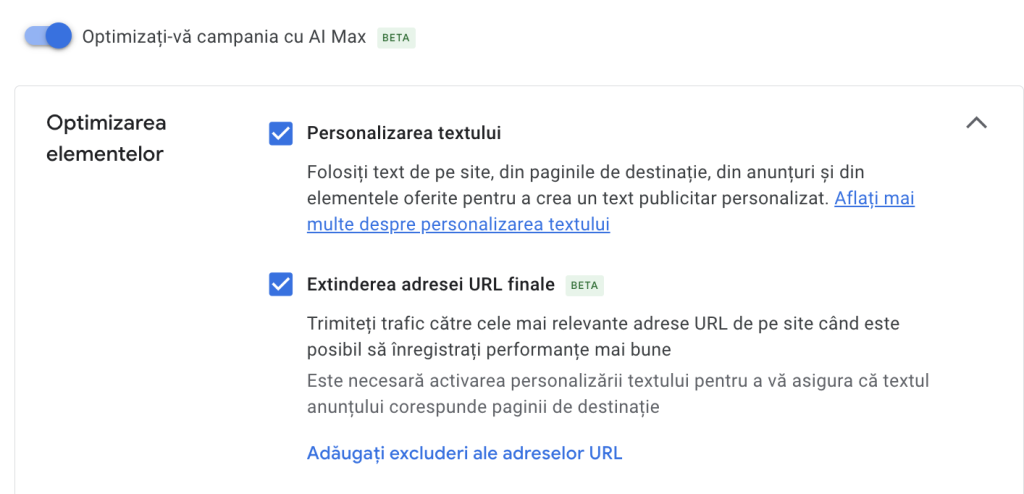 optimizarea elementelor